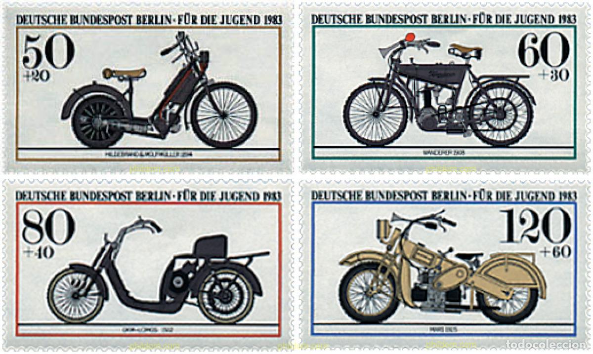 Sellos: 39828 MNH ALEMANIA. Berl&iacute;n 1983 MOTOCICLETAS HISTORICAS