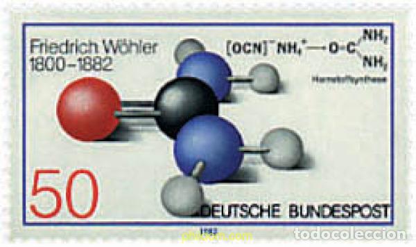 Sellos: 145500 MNH ALEMANIA FEDERAL 1982 CENTENARIO DE LA MUERTE DE FRIEDRICH W&Ouml;HLER