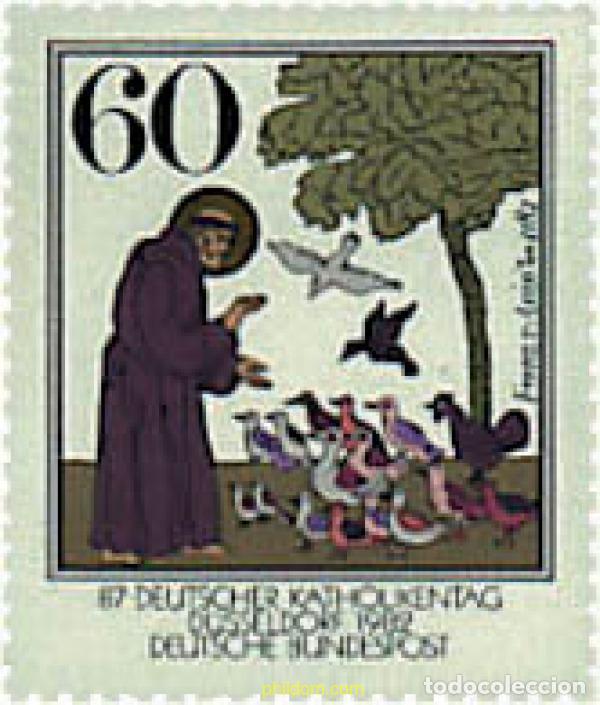 Sellos: 65009 MNH ALEMANIA FEDERAL 1982 800 ANIVERSARIO DEL NACIMIENTO DE SAN FRANCISCO DE ASIS