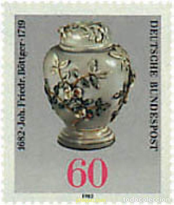 Sellos: 145485 MNH ALEMANIA FEDERAL 1982 300 ANIVERSARIO DEL NACIMIENTO DE JOHANN FRIEDRICH B&Ouml;TTGER