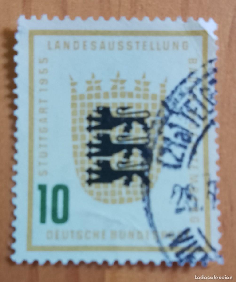 Sellos: ALEMANIA - V/F 10 - EXPOSICI&Oacute;N NACIONAL EN STUTTGART