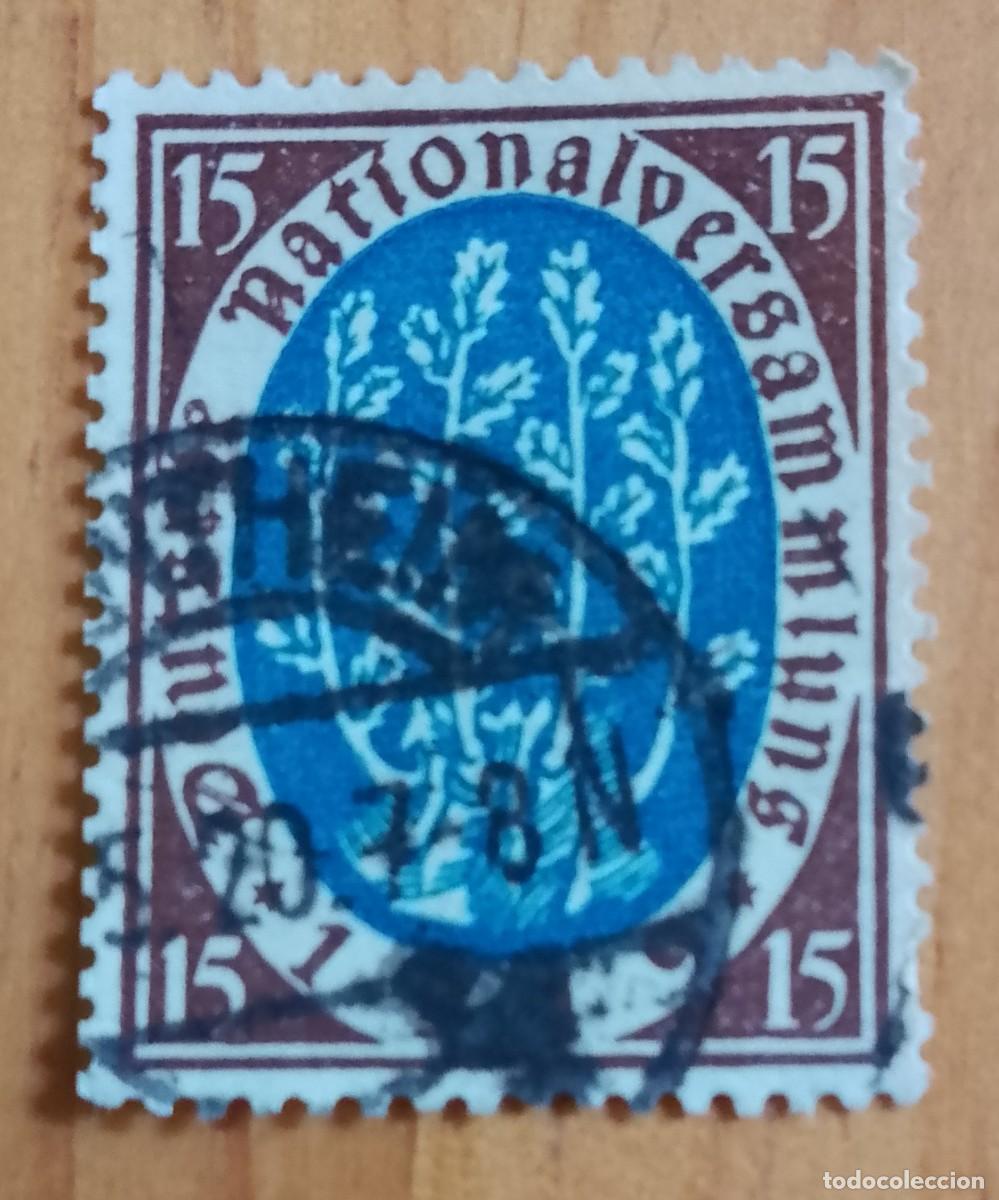 Selos: ALEMANIA - V/F 15 - A&Ntilde;O 1919 - YV 107 - IMPERIO III REICH APERTURA DE LA ASAMBLEA NAICONAL, WEIMAR.