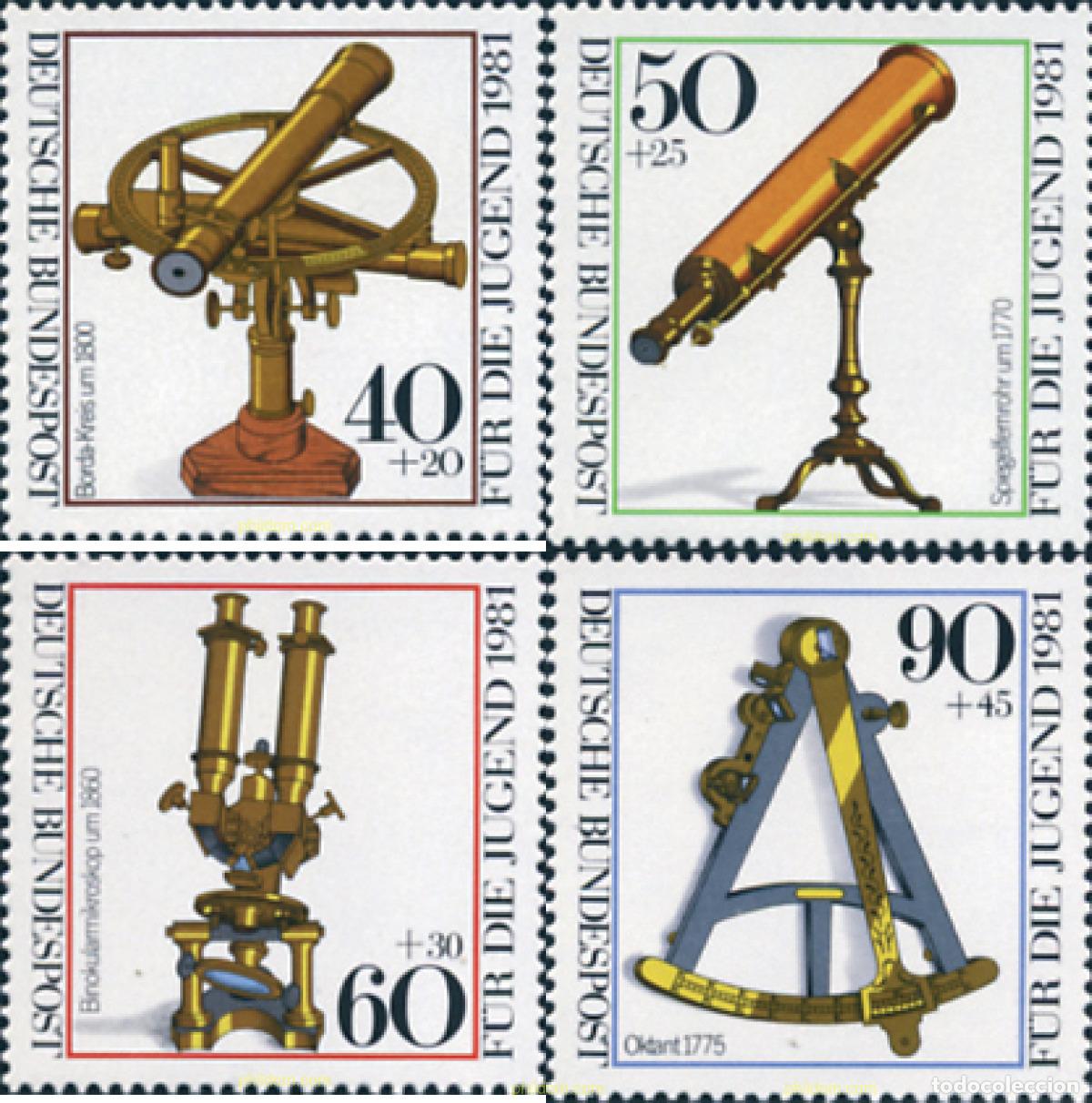 Sellos: 150279 MNH ALEMANIA FEDERAL 1981 INSTRUMENTOS OPTICOS