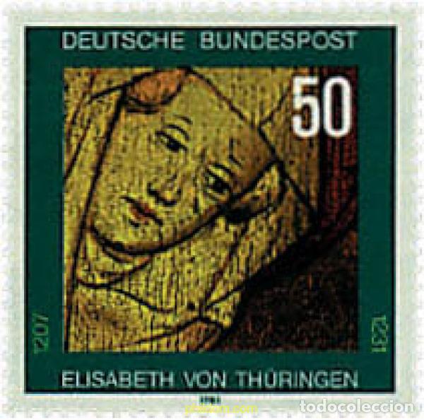 Sellos: 145463 MNH ALEMANIA FEDERAL 1981 750 ANIVERSARIO DE LA MUERTE DE SANTA ELISABETH