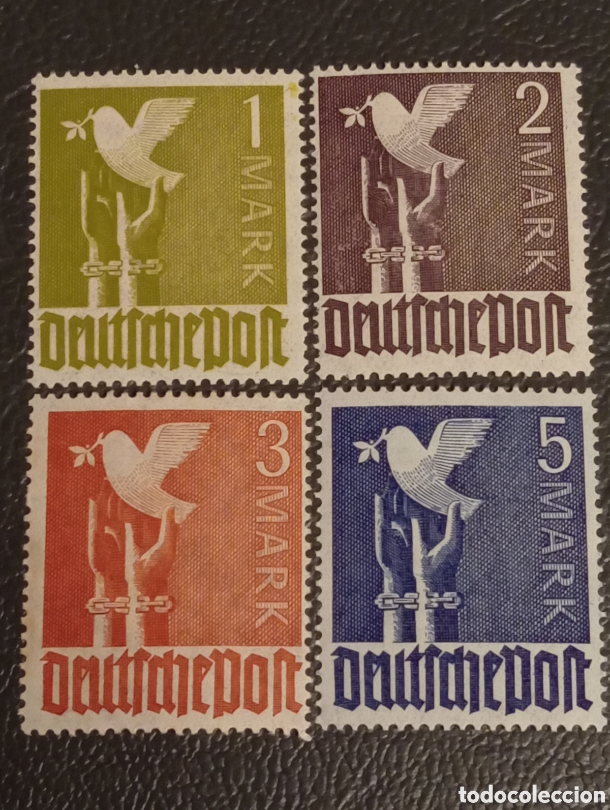 Sellos: Alemania 1947 - Serie Completa Paloma de la Paz - Michel 959/962 MNH