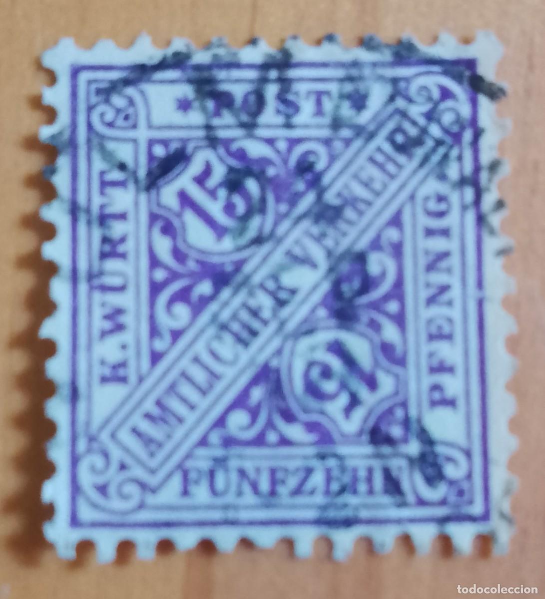 Sellos: ALEMANIA - V/F 15 - A&Ntilde;O 1920 - AMTLICHER VERKEHR - TR&Aacute;FICO OFICIAL