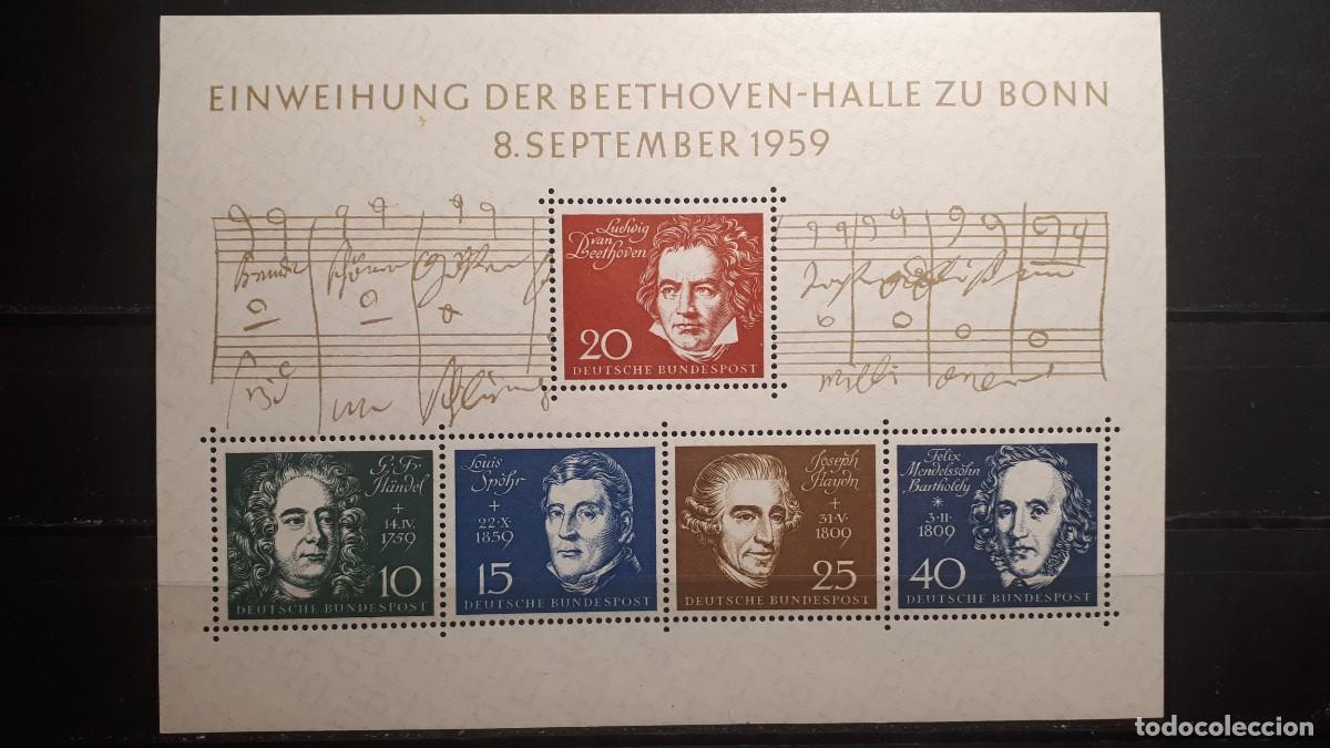 Sellos: ALEMANIA FEDERAL. A&Ntilde;O 1959. ** H.B. 1