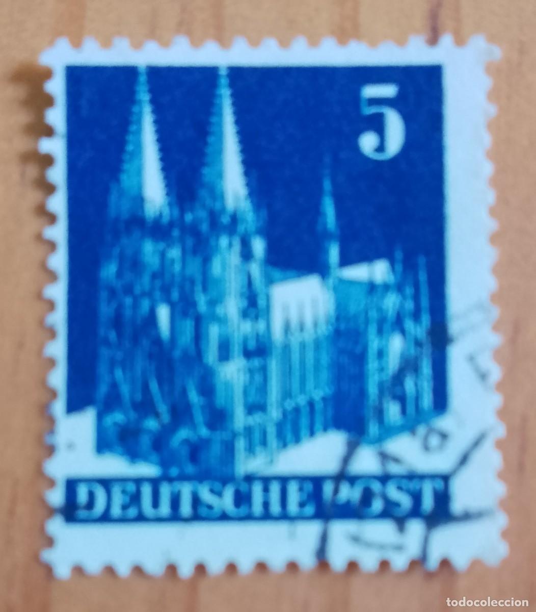 Sellos: ALEMANIA - V/F 5 - A&Ntilde;O 1954 - CATEDRAL COLONIA - ZONA ANGLOAMERICANA DE OCUPACI&Oacute;N