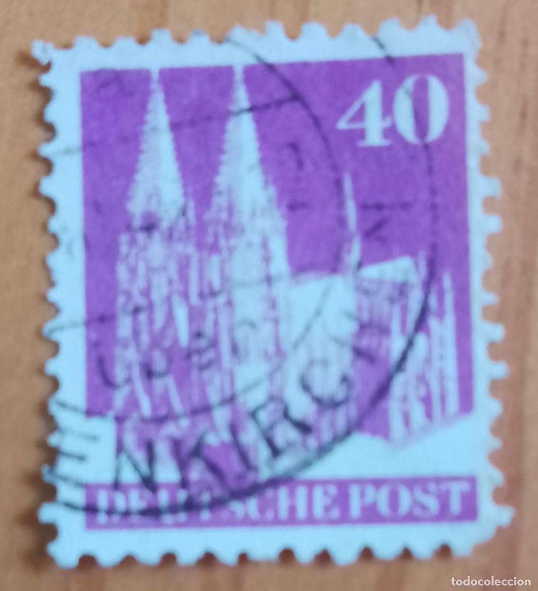 Sellos: ALEMANIA - V/F 40 - A&Ntilde;O 1948 - CATEDRAL COLONIA - ZONA ANGLOAMERICANA DE OCUPACI&Oacute;N