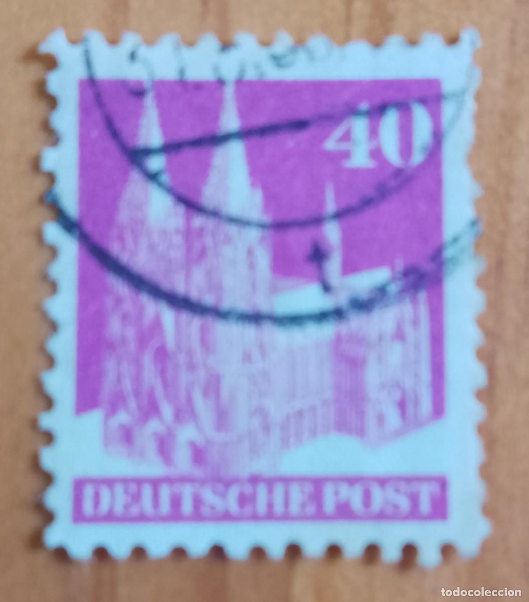 Sellos: ALEMANIA - V/F 40 - A&Ntilde;O 1948 - CATEDRAL COLONIA - ZONA ANGLOAMERICANA DE OCUPACI&Oacute;N