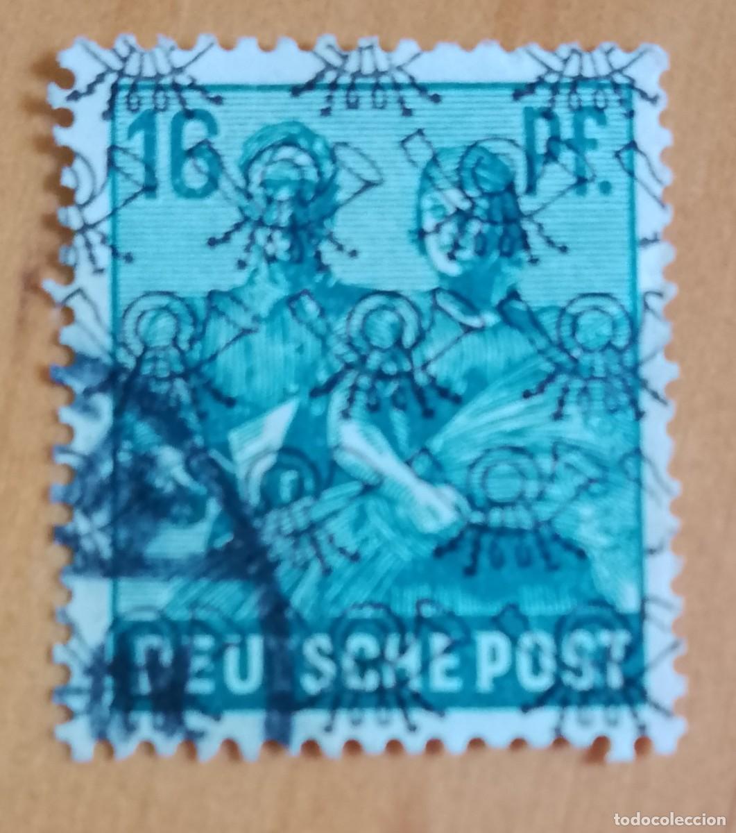 Sellos: ALEMANIA - V/F 16 PF. - A&Ntilde;O 1949 - OFICIOS: ALBA&Ntilde;IL Y CAMPESINA