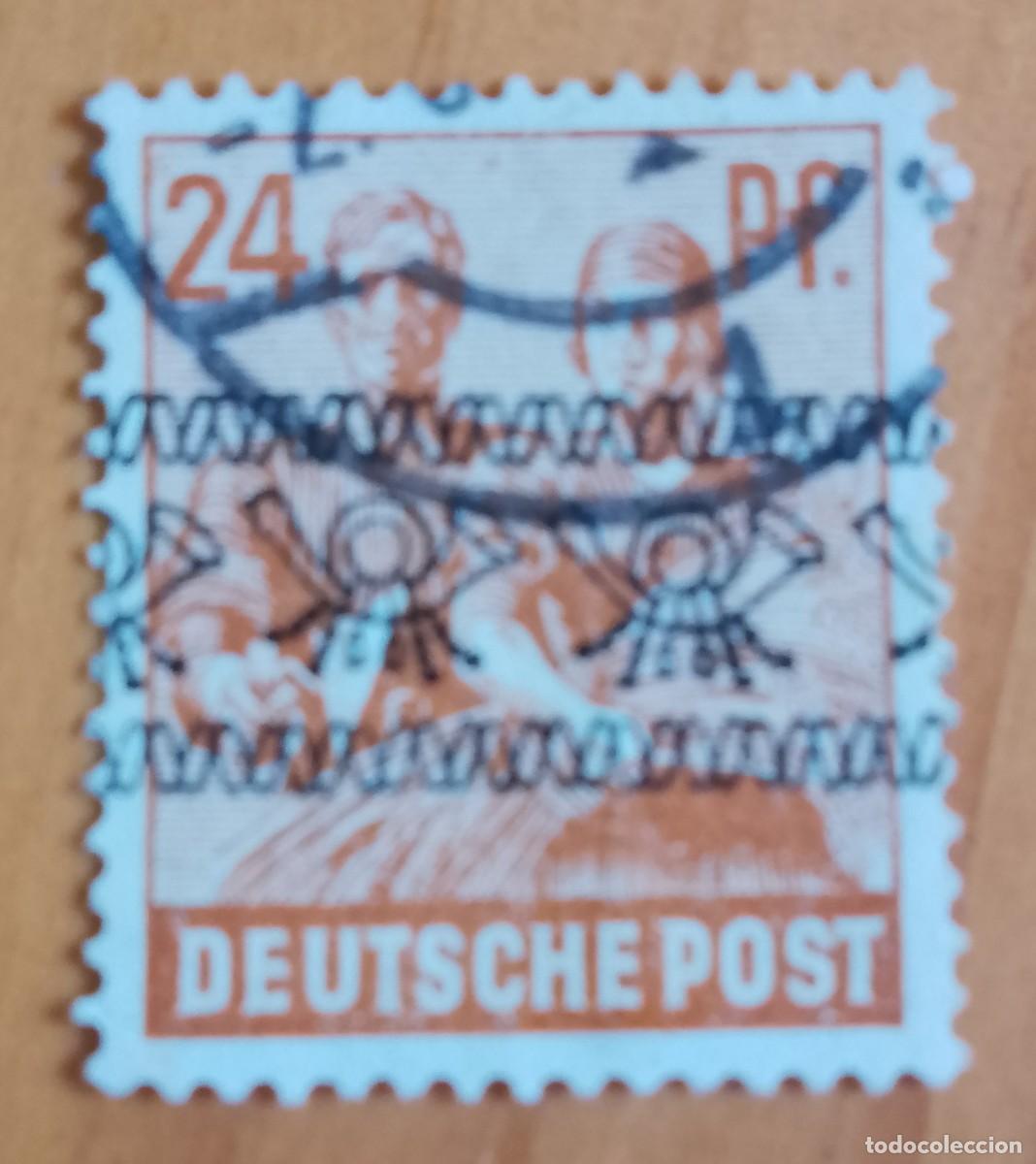 Sellos: ALEMANIA - V/F 24 PF. - A&Ntilde;O 1949 - OFICIOS, PROFESIONES: ALBA&Ntilde;IL Y CAMPESINA