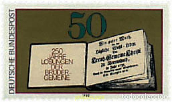 Sellos: 145428 MNH ALEMANIA FEDERAL 1980 250 ANIVERSARIO DE LA BIBLIA DE LOS MORAVIOS