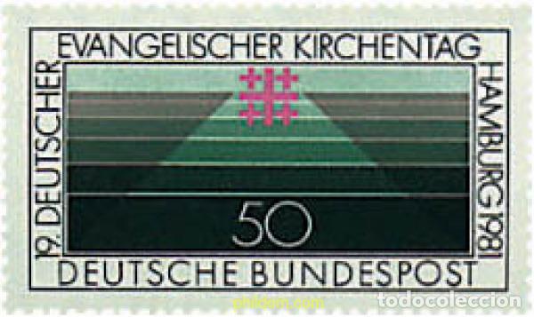 Sellos: 145453 MNH ALEMANIA FEDERAL 1981 DIA DE LA IGLESIA EVANGELICA