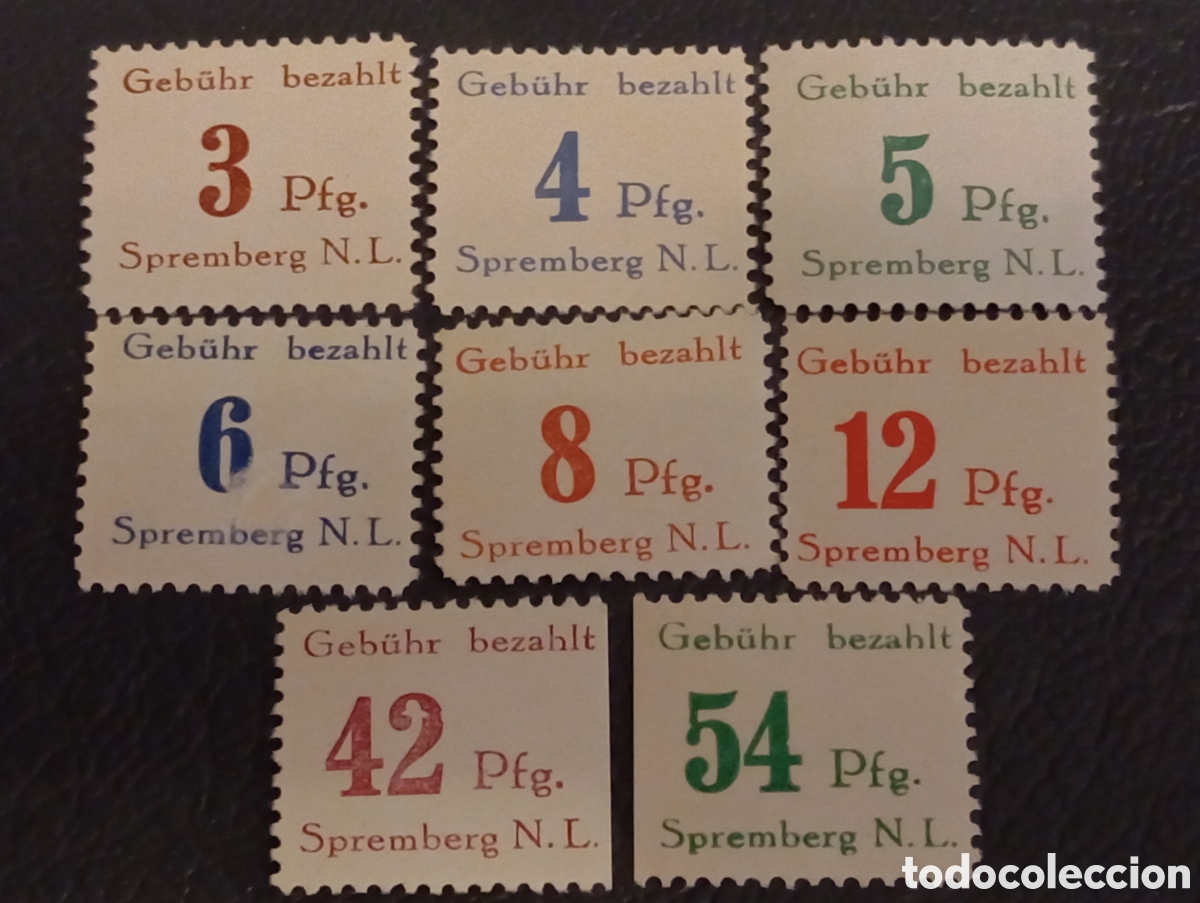 Sellos: Alemania 1946 - Spremberg Local Mi. 7-14A Completa MNH