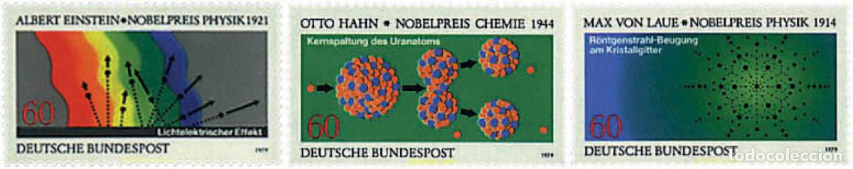 Sellos: 64990 MNH ALEMANIA FEDERAL 1979 PREMIOS NOBEL DE FISICA Y QUIMICA