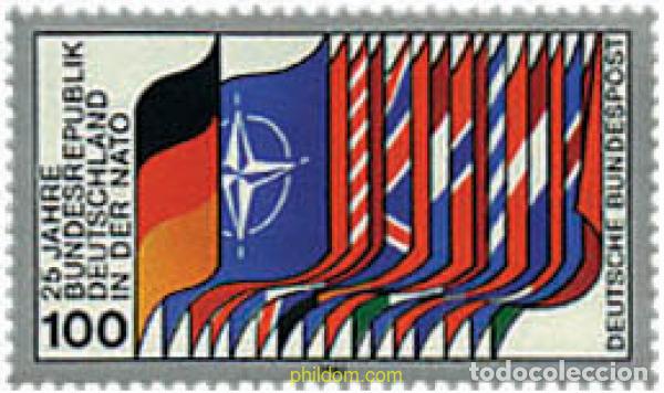 Sellos: 64998 MNH ALEMANIA FEDERAL 1980 25 ANIVERSARIO DE LA ENTRADA DE ALEMANIA FEDERAL A LA OTAN