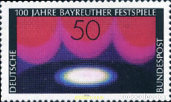 Sellos: 150248 MNH ALEMANIA FEDERAL 1976 CENTENARIO DEL FESTIVAL DE TEATRO DE BAYREUTH