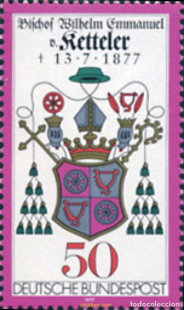 Sellos: 150262 MNH ALEMANIA FEDERAL 1977 CENTENARIO DE LA MUERTE DE WILHELM EMMANUEL VON KETTELER