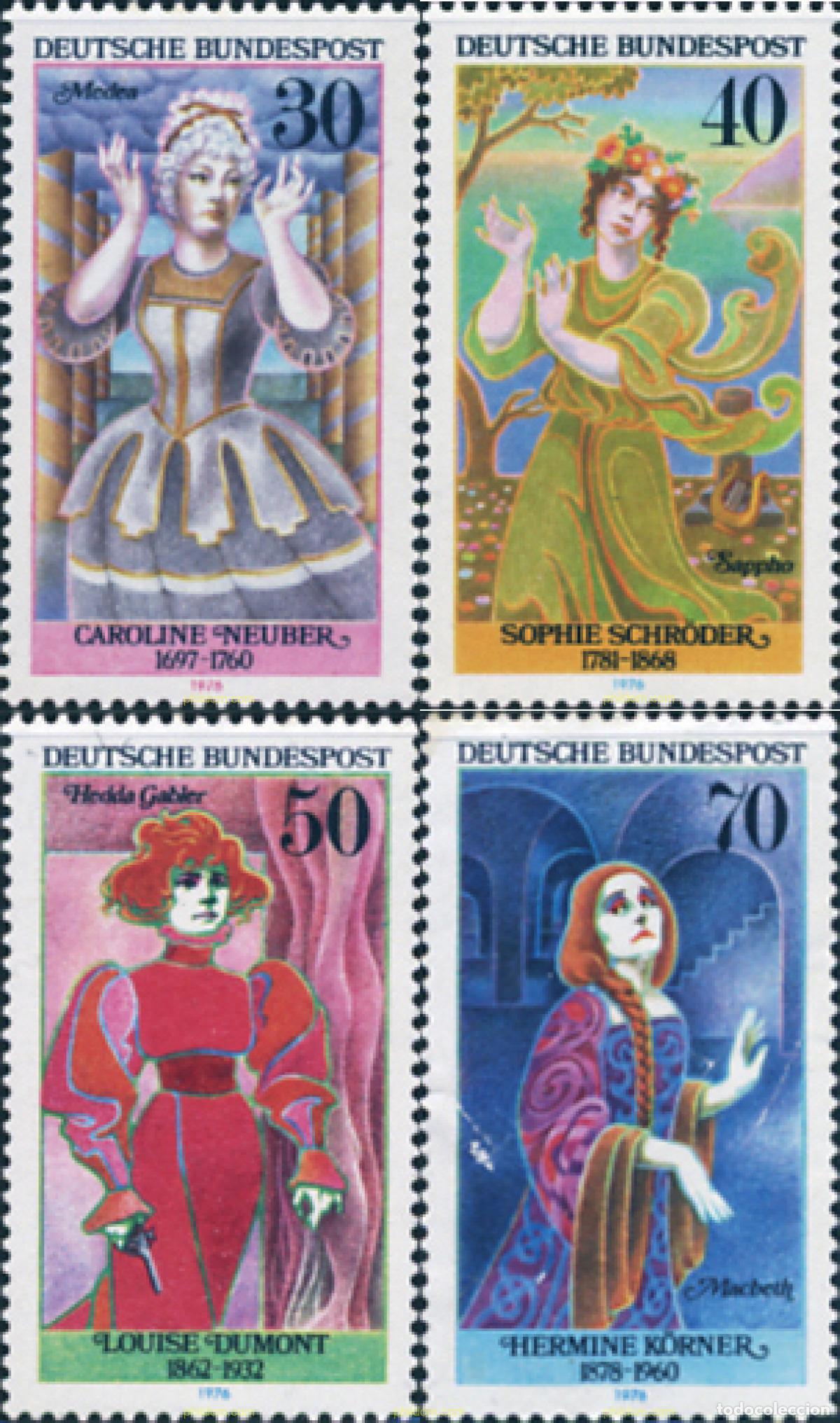 Sellos: 150251 MNH ALEMANIA FEDERAL 1976 MUJERES CELEBRES