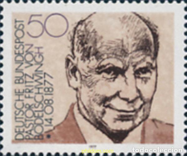 Sellos: 150263 MNH ALEMANIA FEDERAL 1977 CENTENARIO DEL NACIMIENTO DE FRIEDRICH VON BODELSCHWINGH