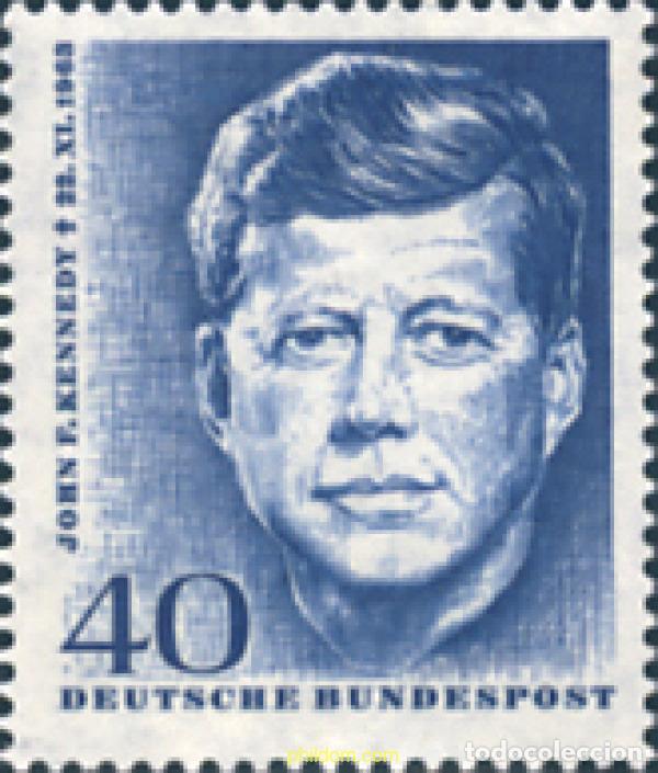 Sellos: 150104 MNH ALEMANIA FEDERAL 1964 ANIVERSARIO DE LA MUERTE DE JOHN F. KENNEDY