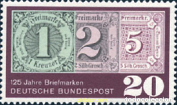 Sellos: 150113 MNH ALEMANIA FEDERAL 1965 125 ANIVERSARIO DEL SELLO