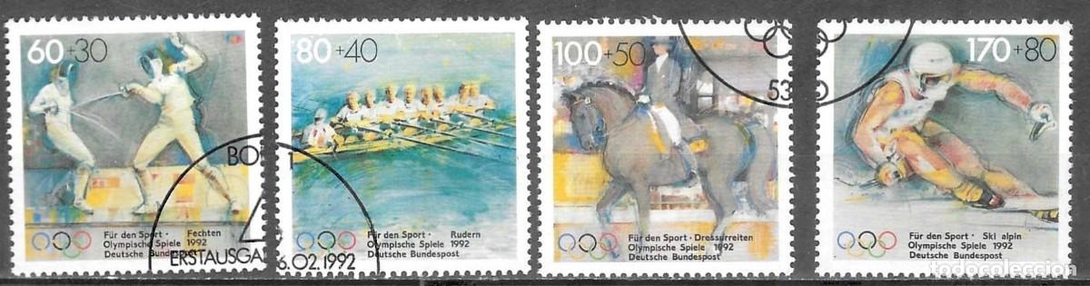 Stamps: SELLOS USADOS DE ALEMANIA 1992, YT 1419/ 22