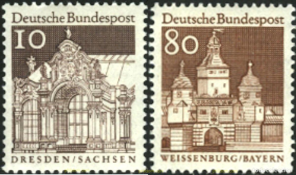 Sellos: 249383 MNH ALEMANIA FEDERAL 1966 EDIFICIOS HISTORICOS
