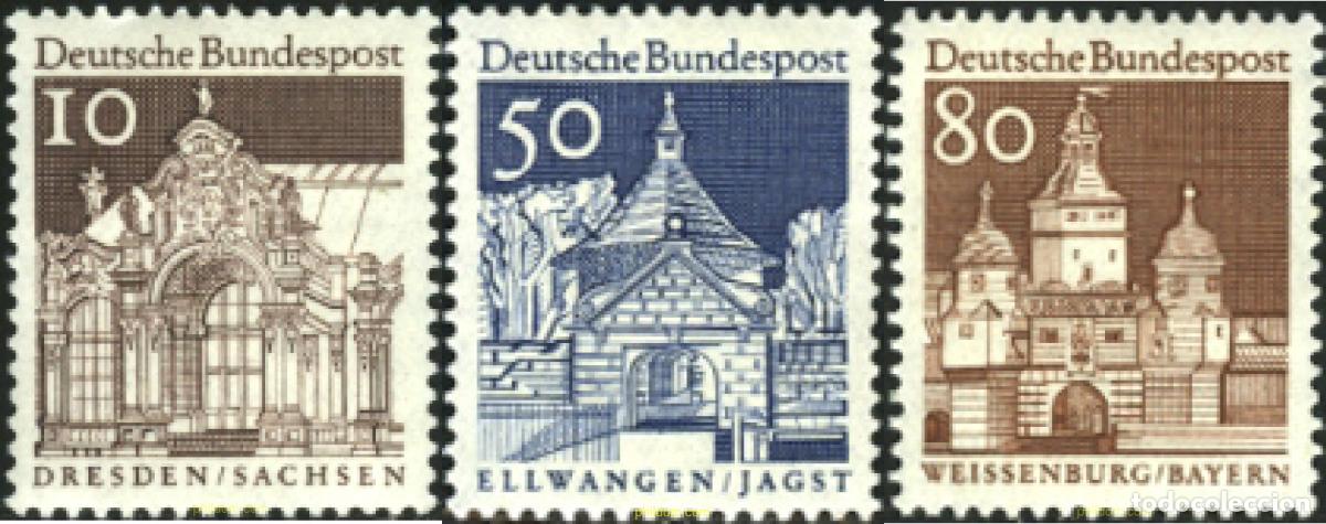 Sellos: 249381 MNH ALEMANIA FEDERAL 1966 EDIFICIOS HISTORICOS