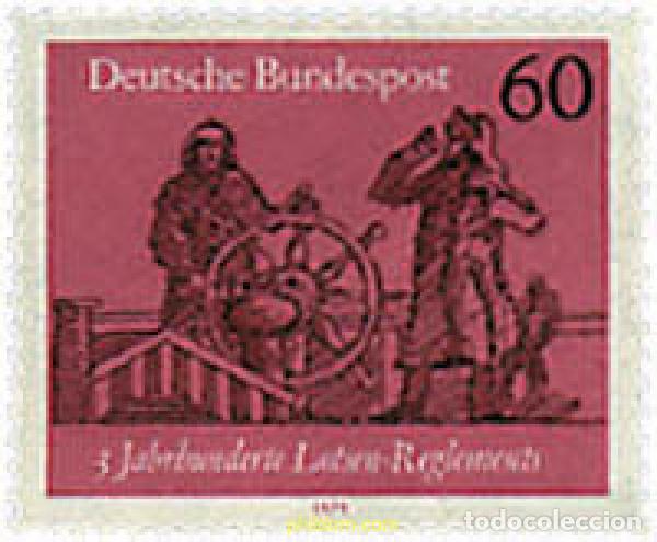 Sellos: 64991 MNH ALEMANIA FEDERAL 1979 3 CENTENARIO DEL REGLAMENTO DE NAVEGANTES