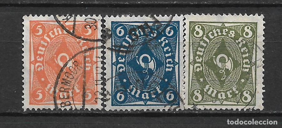 Sellos: alemania reich 1922 michel 227/229 usado 6&euro; - 2/17