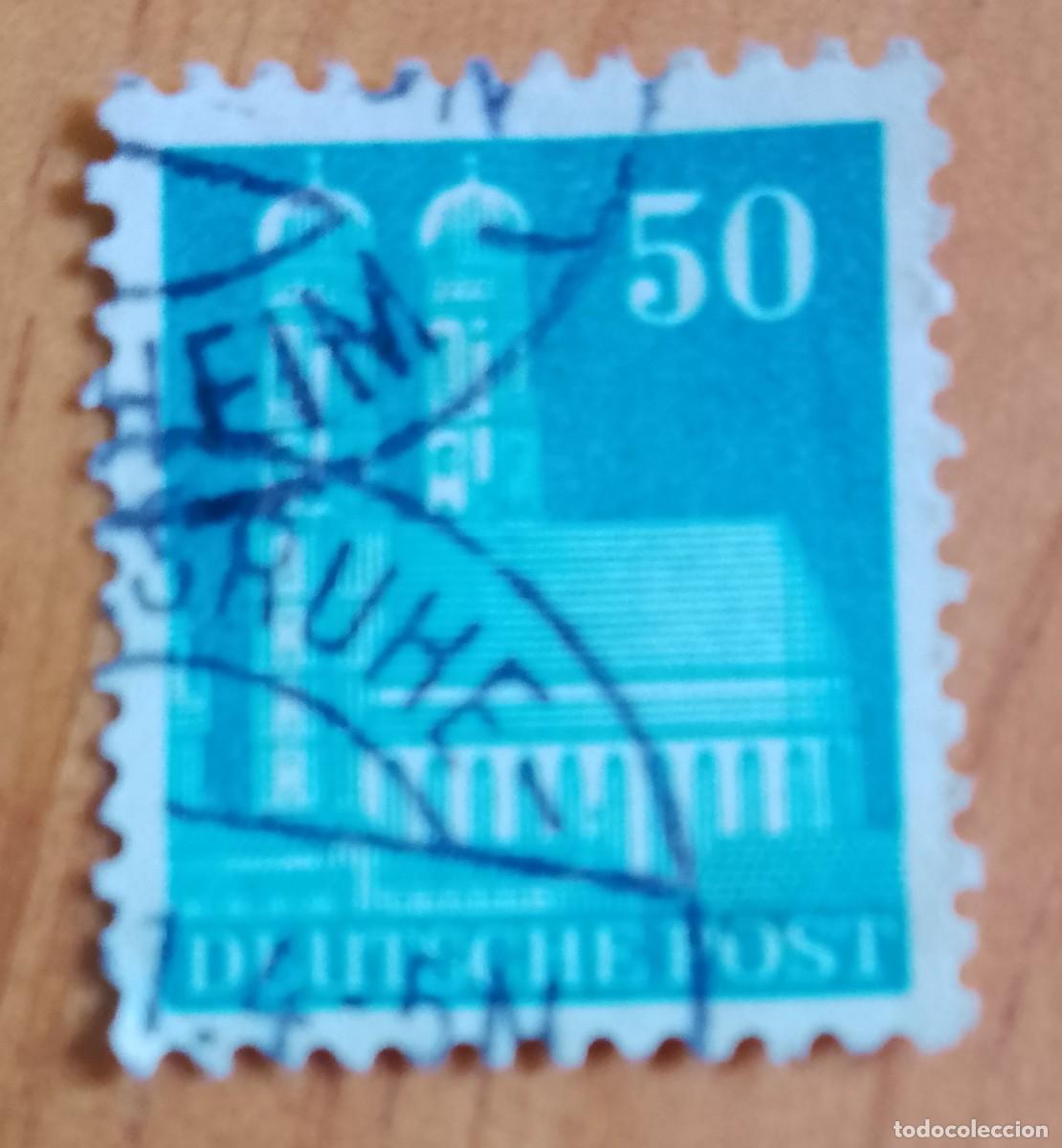 Sellos: ALEMANIA - V/F 50 - A&Ntilde;O 1948 - CATEDRAL DE FRAUENKIRCHE