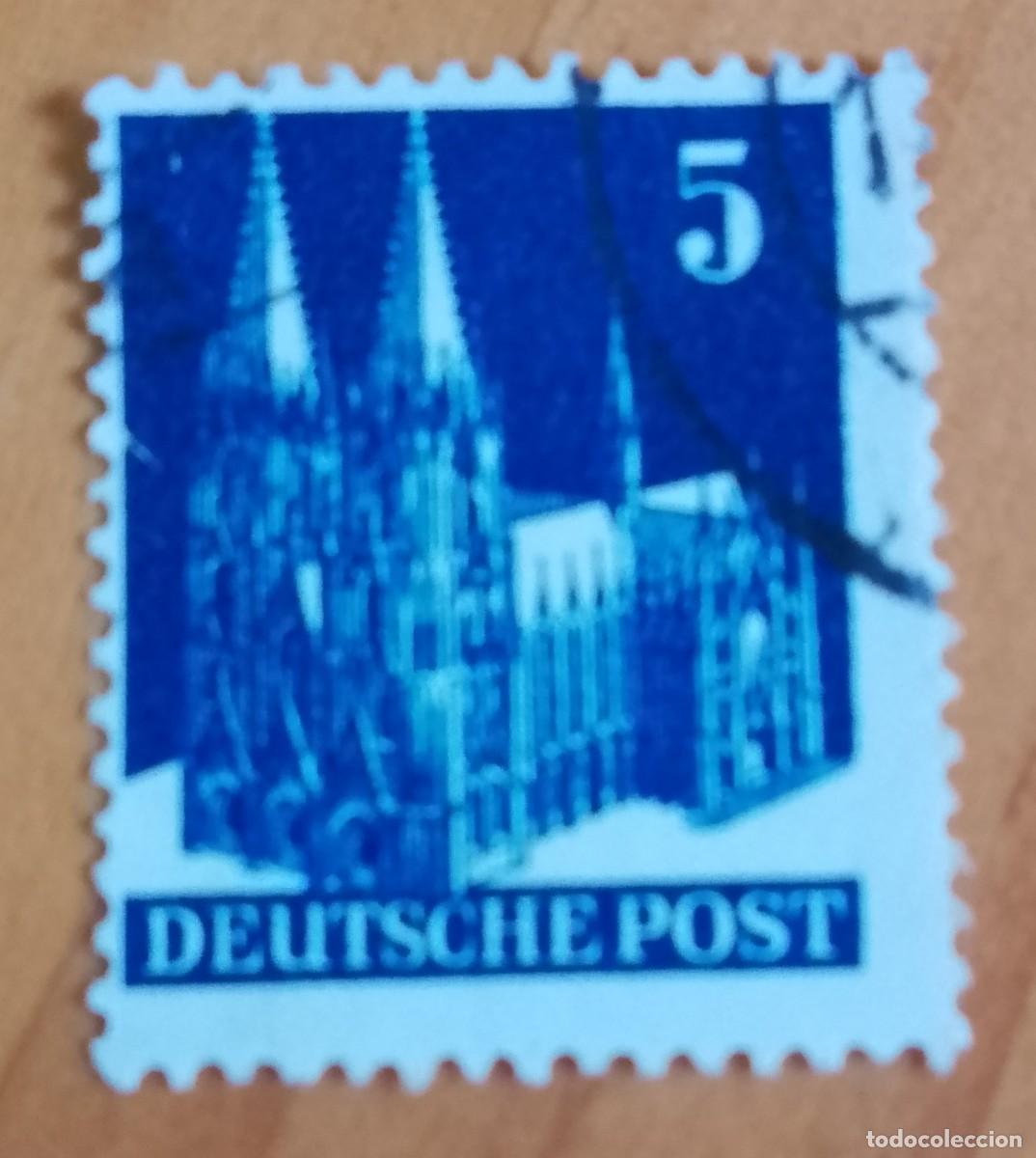 Sellos: ALEMANIA - V/F 5 - A&Ntilde;O 1954 - CATEDRAL DE COLONIA