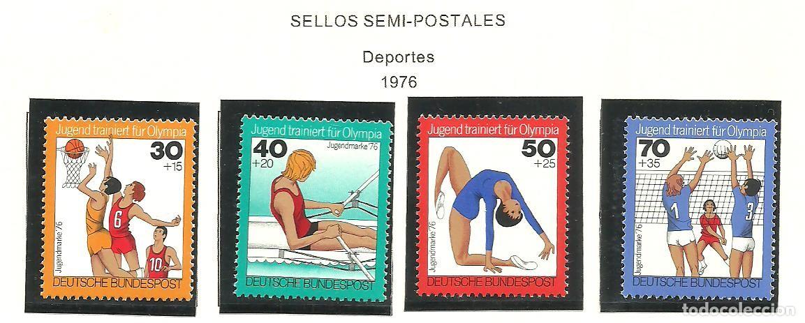 Sellos: ALEMANIA FEDERAL 1976 - MICHEL NRO. 882-85 - NUEVO