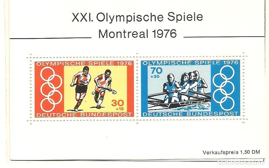 Sellos: ALEMANIA FEDERAL 1976 - MICHEL NRO. 12 BLOCK - NUEVO