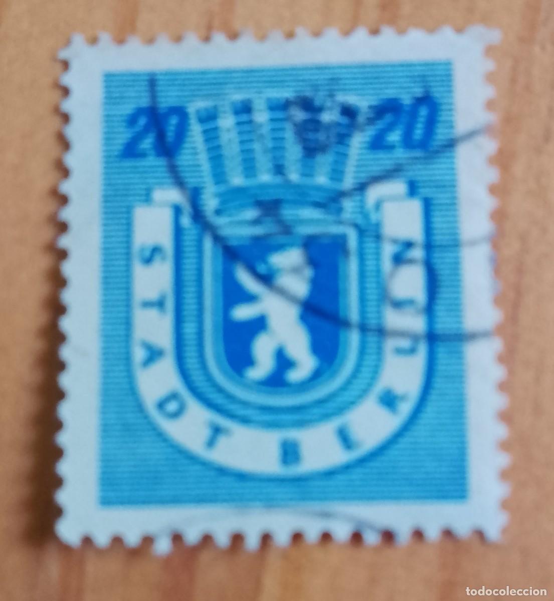 Sellos: ALEMANIA - V/F 20. - STADT BERLIN