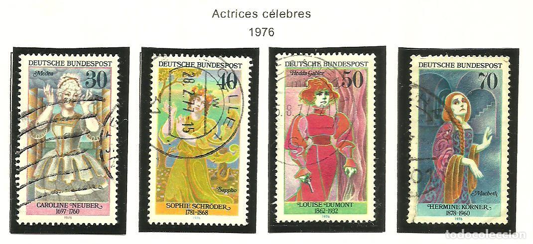 Sellos: ALEMANIA FEDERAL 1976 - MICHEL NRO. 908-11 - USADO