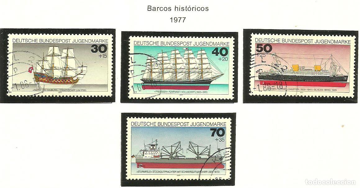 Sellos: ALEMANIA FEDERAL 1977 - MICHEL NRO. 929-32 - USADO