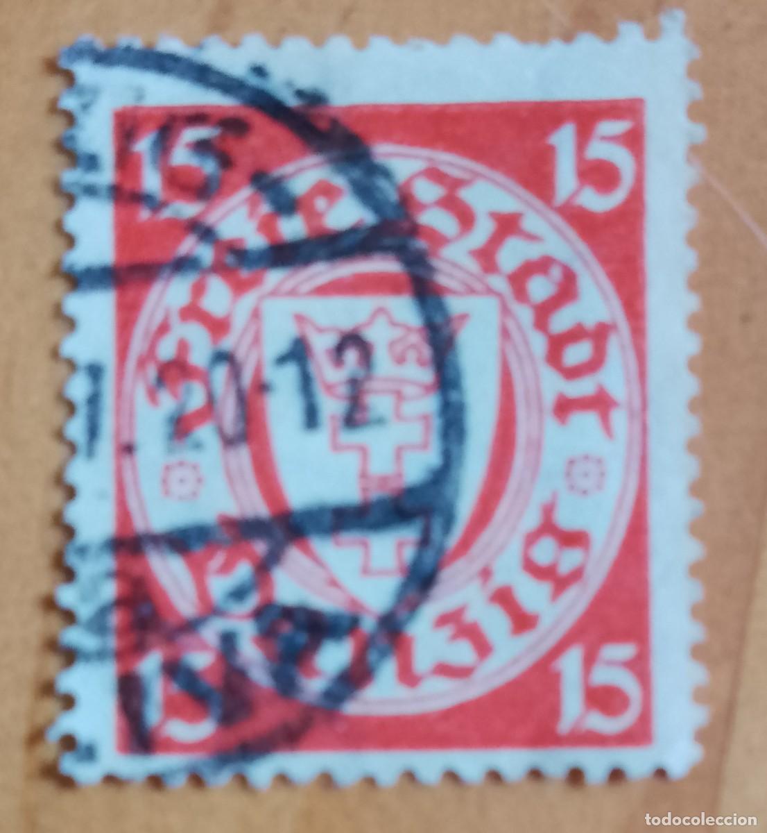 Sellos: ALEMANIA - V/F 15. - A&Ntilde;O 1924 - DANZIG