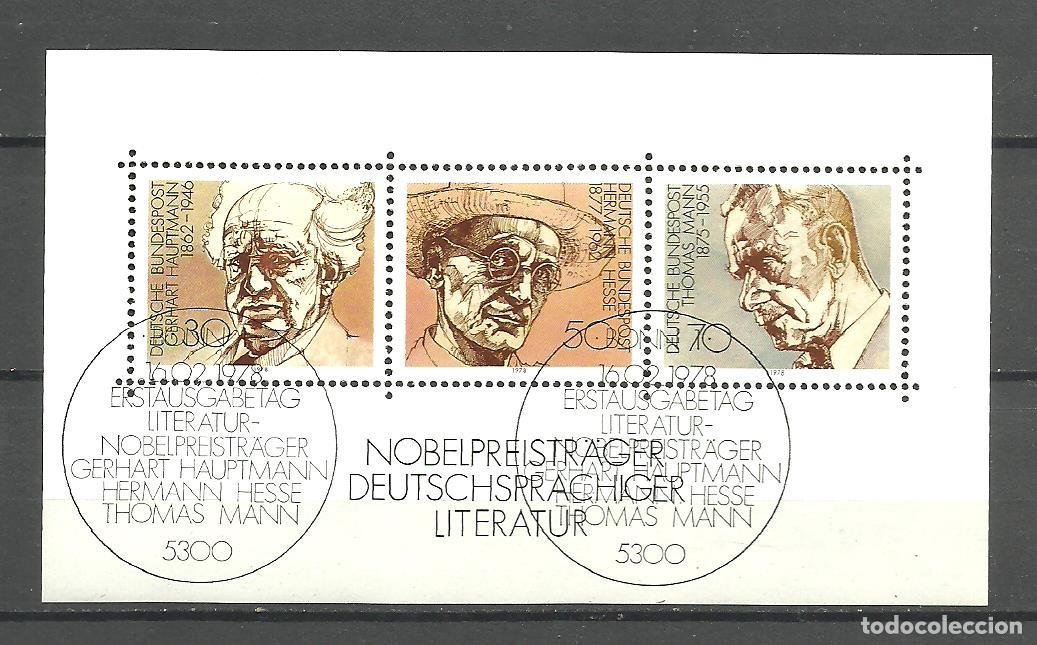 Sellos: ALEMANIA FEDERAL 1978 - MICHEL NRO. 16 BLOCK - MATASELLADO