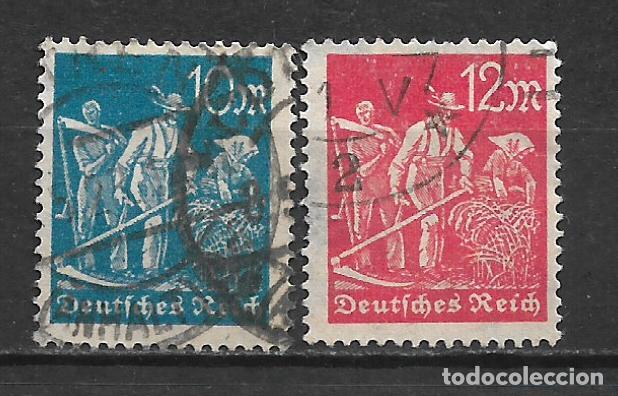 Sellos: alemania reich 1922 michel 239/240 usado 4&euro; - 2/19