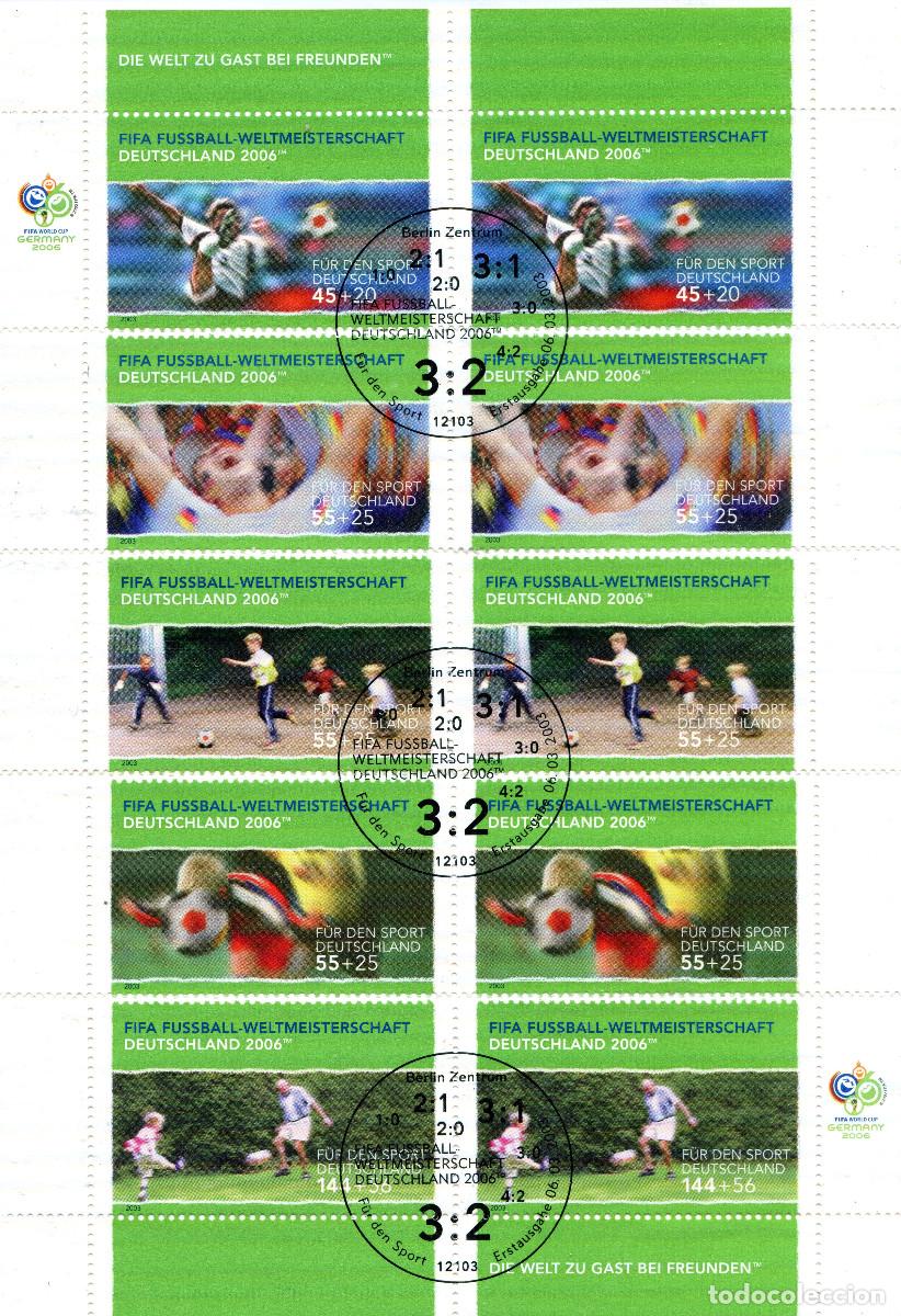 Sellos: ALEMANIA 2004 MINI-SHEET FDC MICHEL DE 2324-2328KB