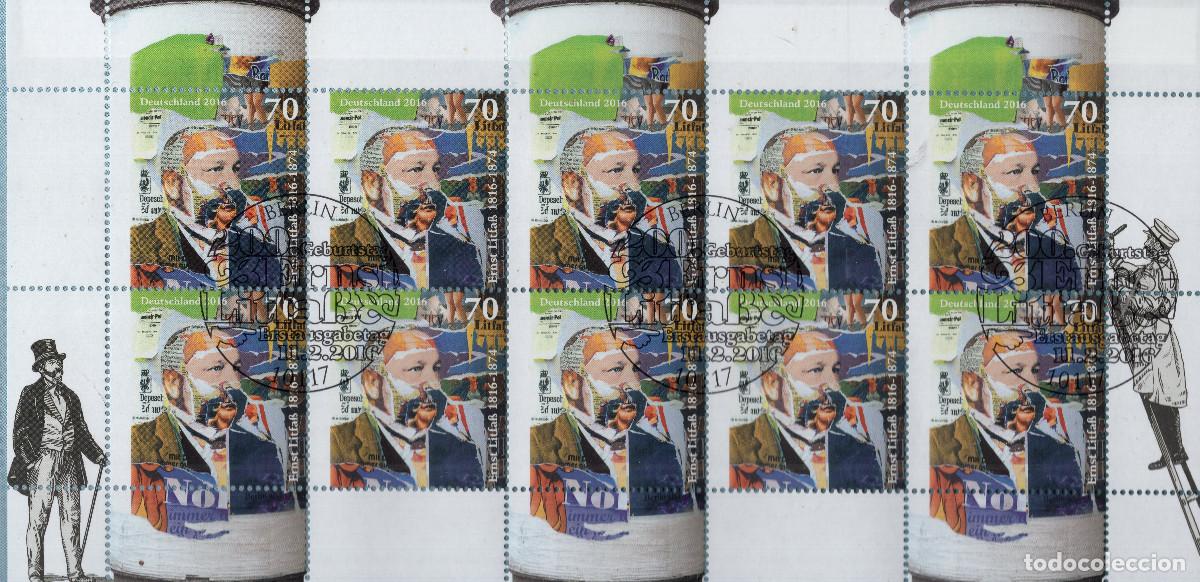Sellos: ALEMANIA 2016 MINI-SHEET FDC MICHEL DE 3211KB
