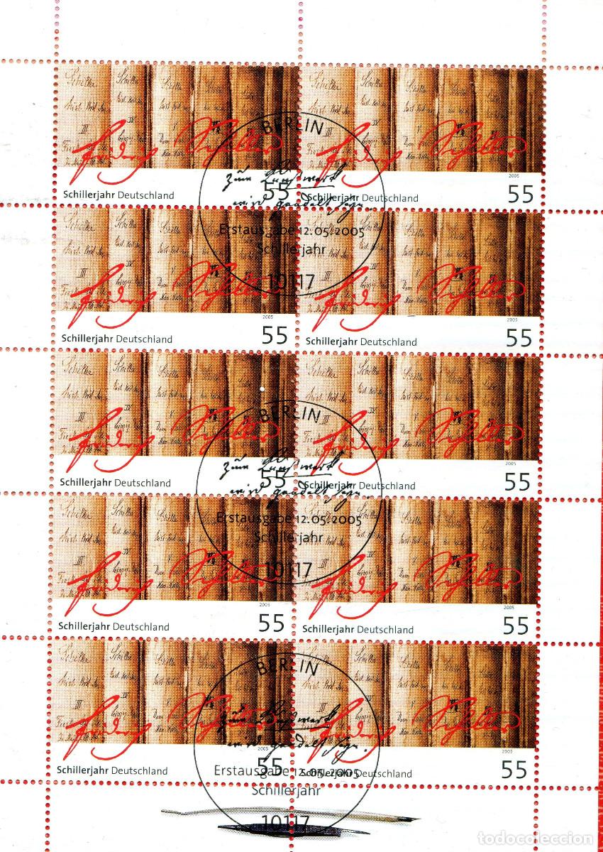Sellos: ALEMANIA 2005 MINI-SHEET FDC MICHEL DE 2461KB