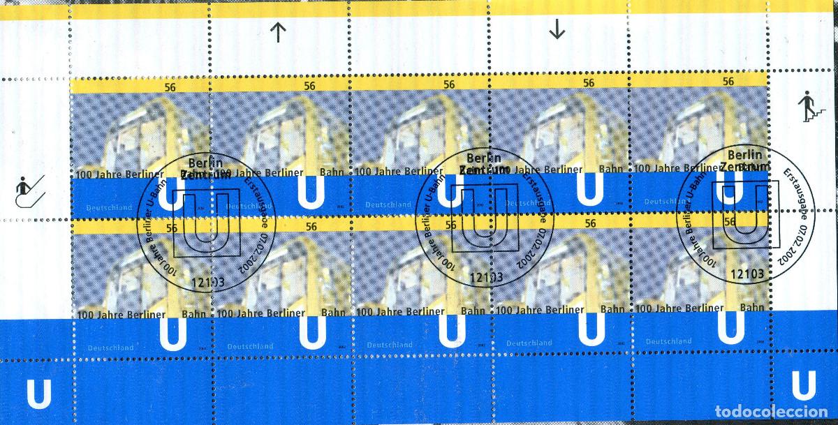 Sellos: ALEMANIA 2002 MINI-SHEET FDC MICHEL DE 2242KB