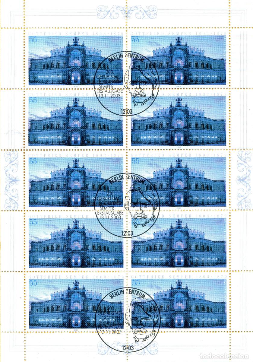 Sellos: ALEMANIA 2003 MINI-SHEET FDC MICHEL DE 2371KB
