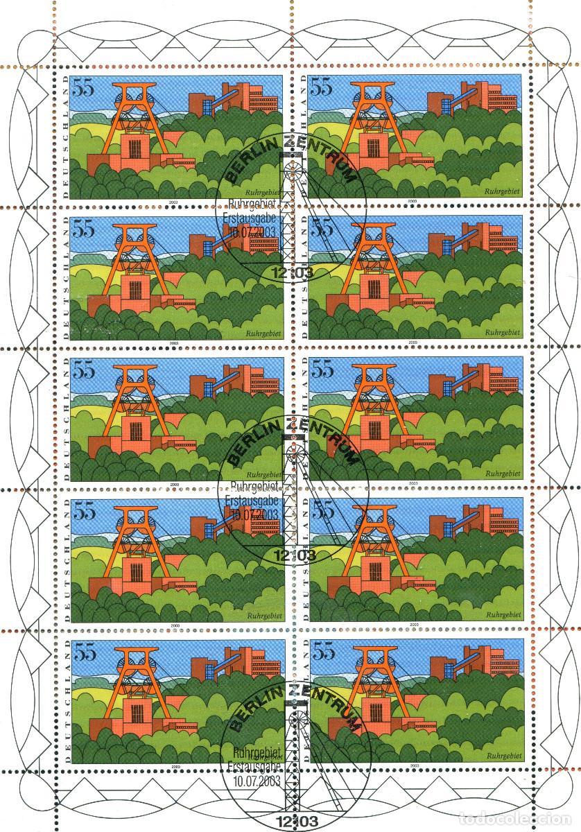 Sellos: ALEMANIA 2003 MINI-SHEET FDC MICHEL DE 2355KB