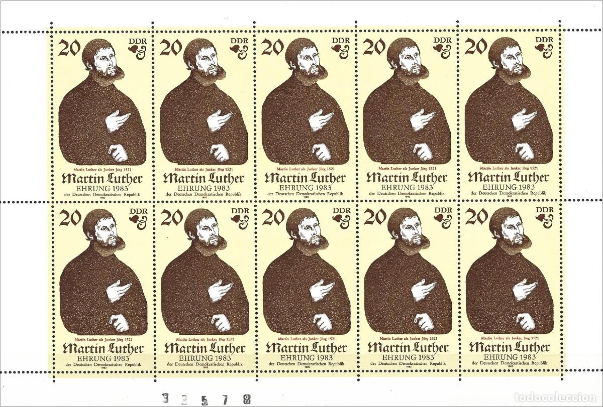 Sellos: Alemania ( RDA ) 1982 - Mi 2755 KB - YT 2400a - Martin Luther - MNH**