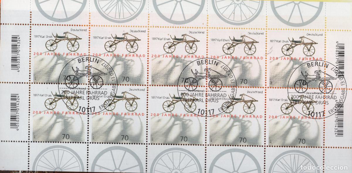 Sellos: ALEMANIA 2017 MINI-SHEET FDC MICHEL DE 3320KB